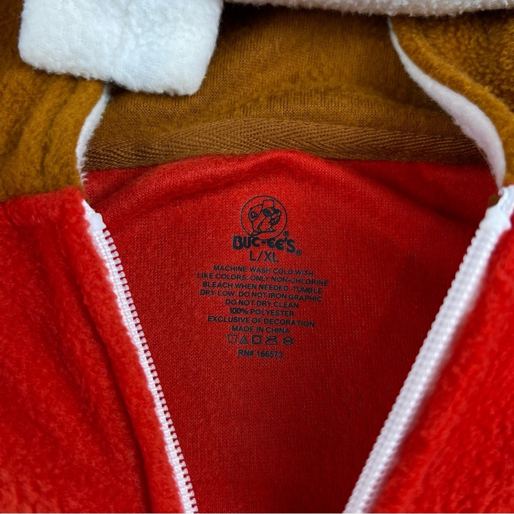 Buc-ee's Women's Brown and Red Mascot Onesie Hoodie - Picture 2 of 4